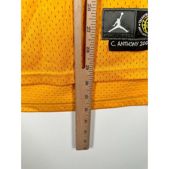 Jordan Mens Oak Hill High School Carmelo Anthony #22 Jersey Yellow Sz M 20x32 - Picture 7 of 12